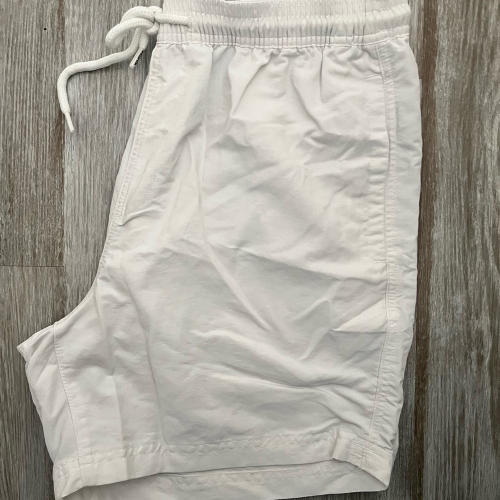 RSQ White Nylon Shorts with Drawstring - Picture 3 of 3